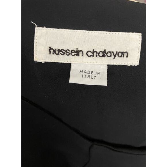 Hussein Chalayan Black Silk Crepe Sheath Dress w/ Cutouts Size 42/ US 10 - Picture 10 of 10